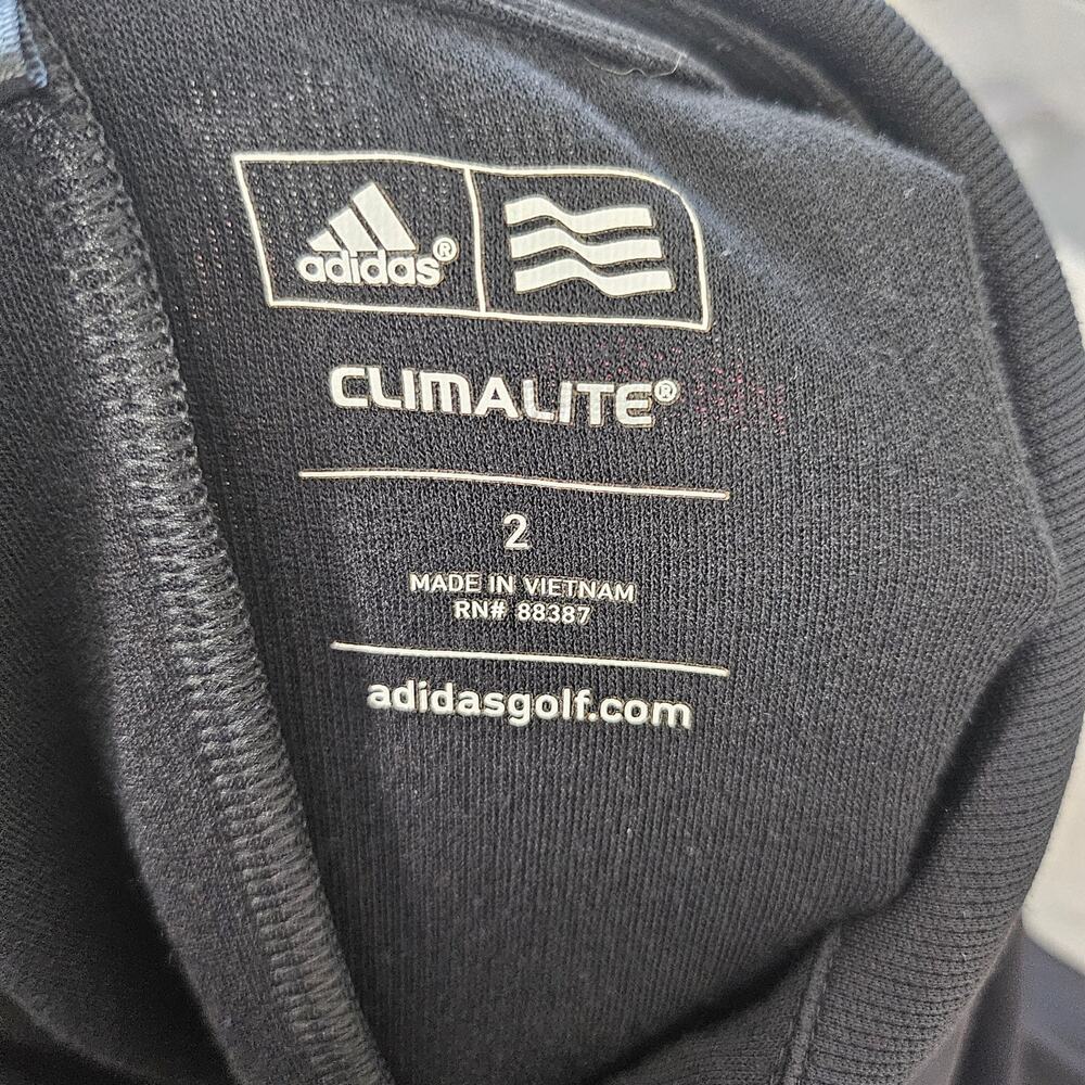 Adidas Climate Womens Golf Dress Short Sleeve Pleated Skirt black sz 2 - Picture 8 of 11